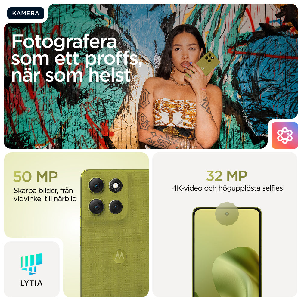 Motorola Moto G86 5G 8GB/256GB Grön – Motorola