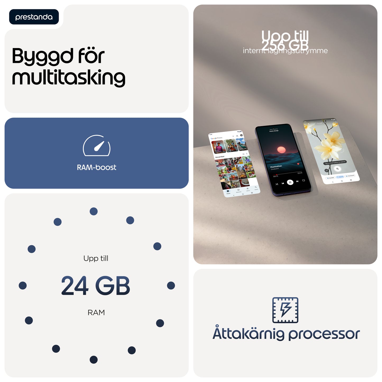 Motorola Moto G17 Power 256GB Mörkblå – Motorola