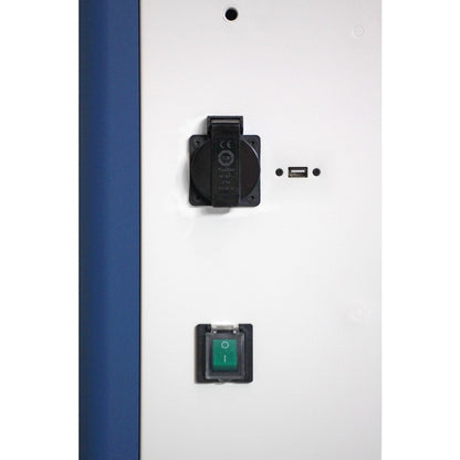Techly I-CABINET-30DUTY portable device management cart/cabinet White, Blue – TECHly