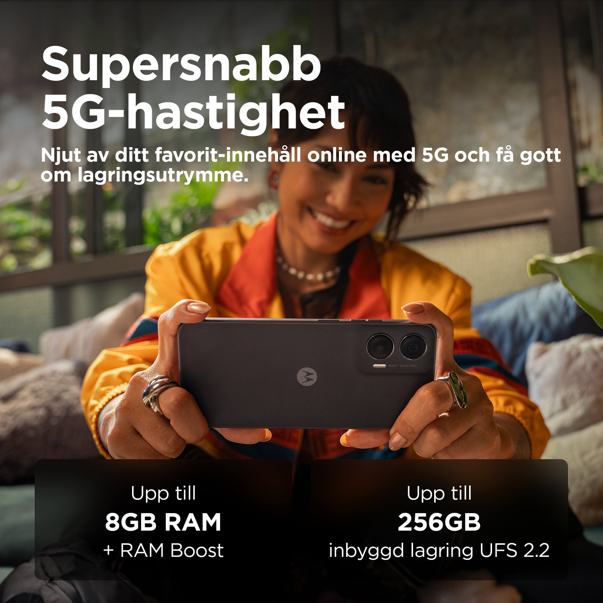 Motorola Moto G35 5G 4GB/128GB Svart – Motorola