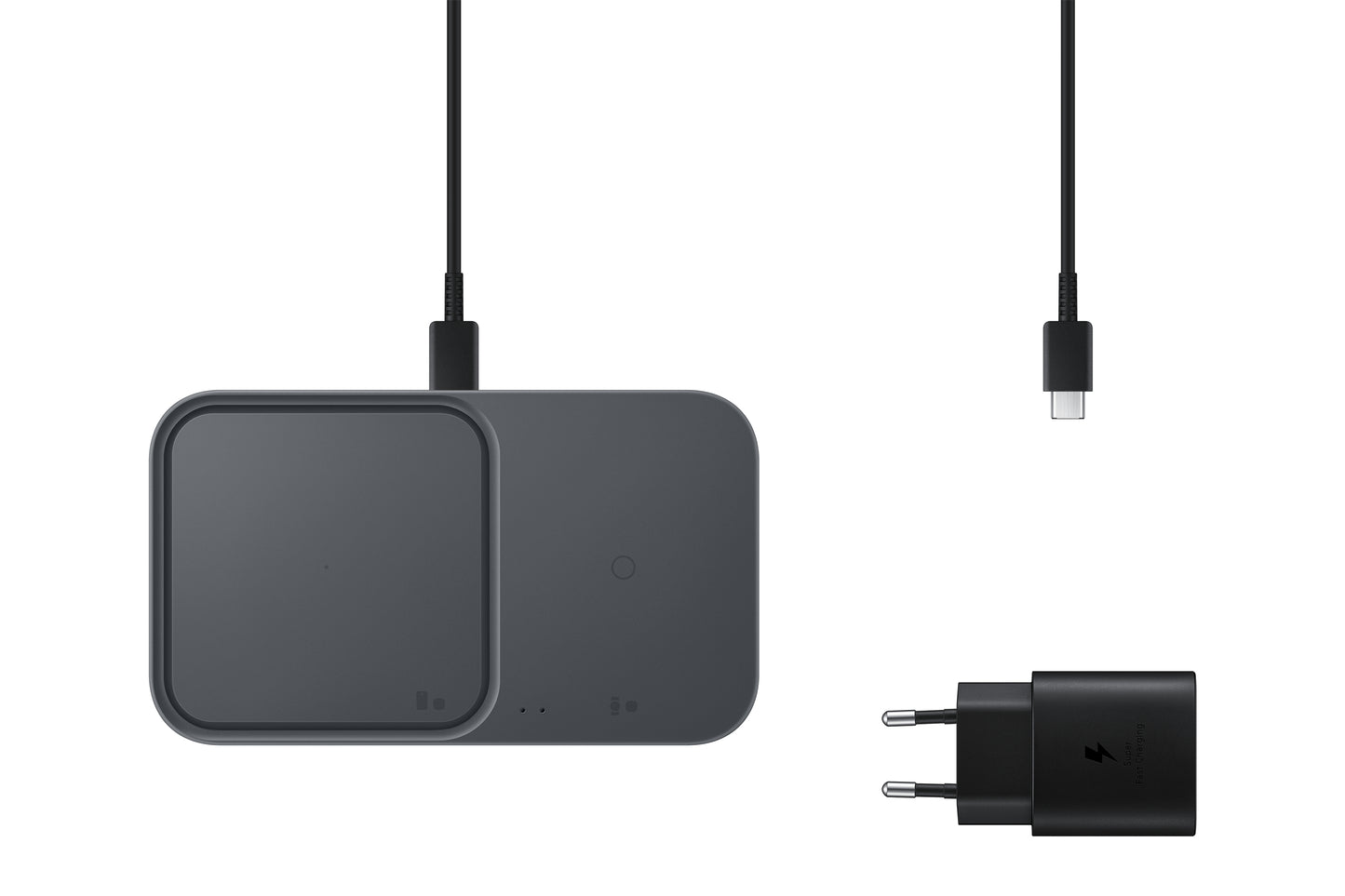 Samsung EP-P5400 Hörlurar, Smartphone, Smartwatch Grå USB Trådlös laddning inomhus