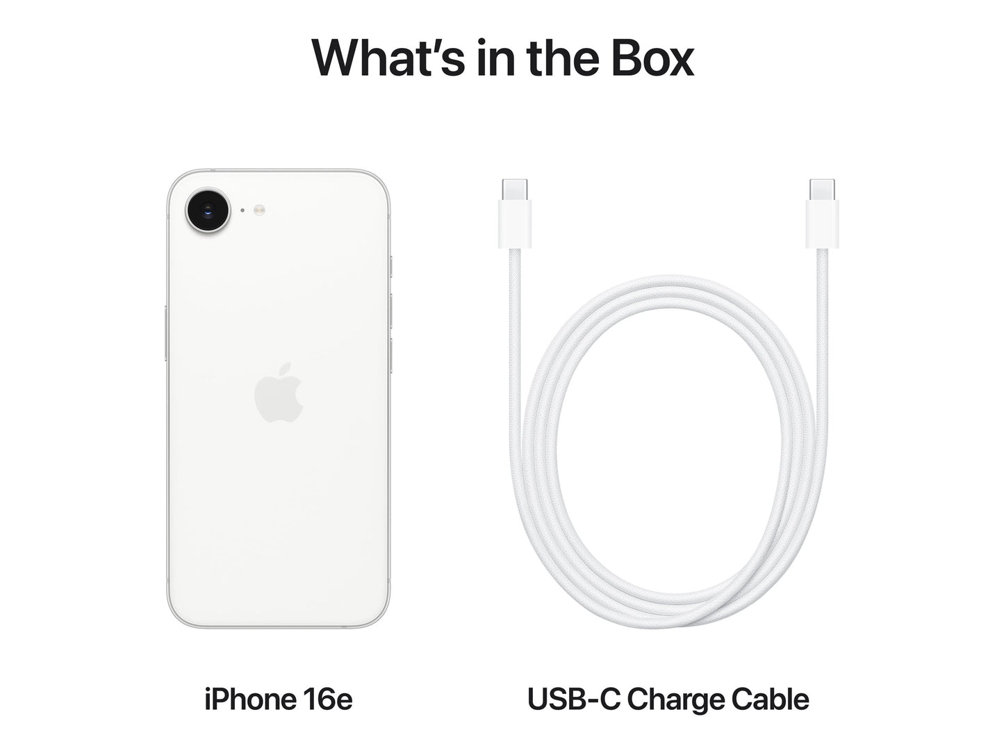 Apple iPhone 16e 15,5 cm (6.1") Dubbla SIM-kort iOS 18 5G USB Type-C 512 GB Vit