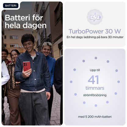 Motorola moto g86 5G 16,9 cm (6.67") Dubbla SIM-kort Android 15 USB Type-C 8 GB 256 GB 5200 mAh lila