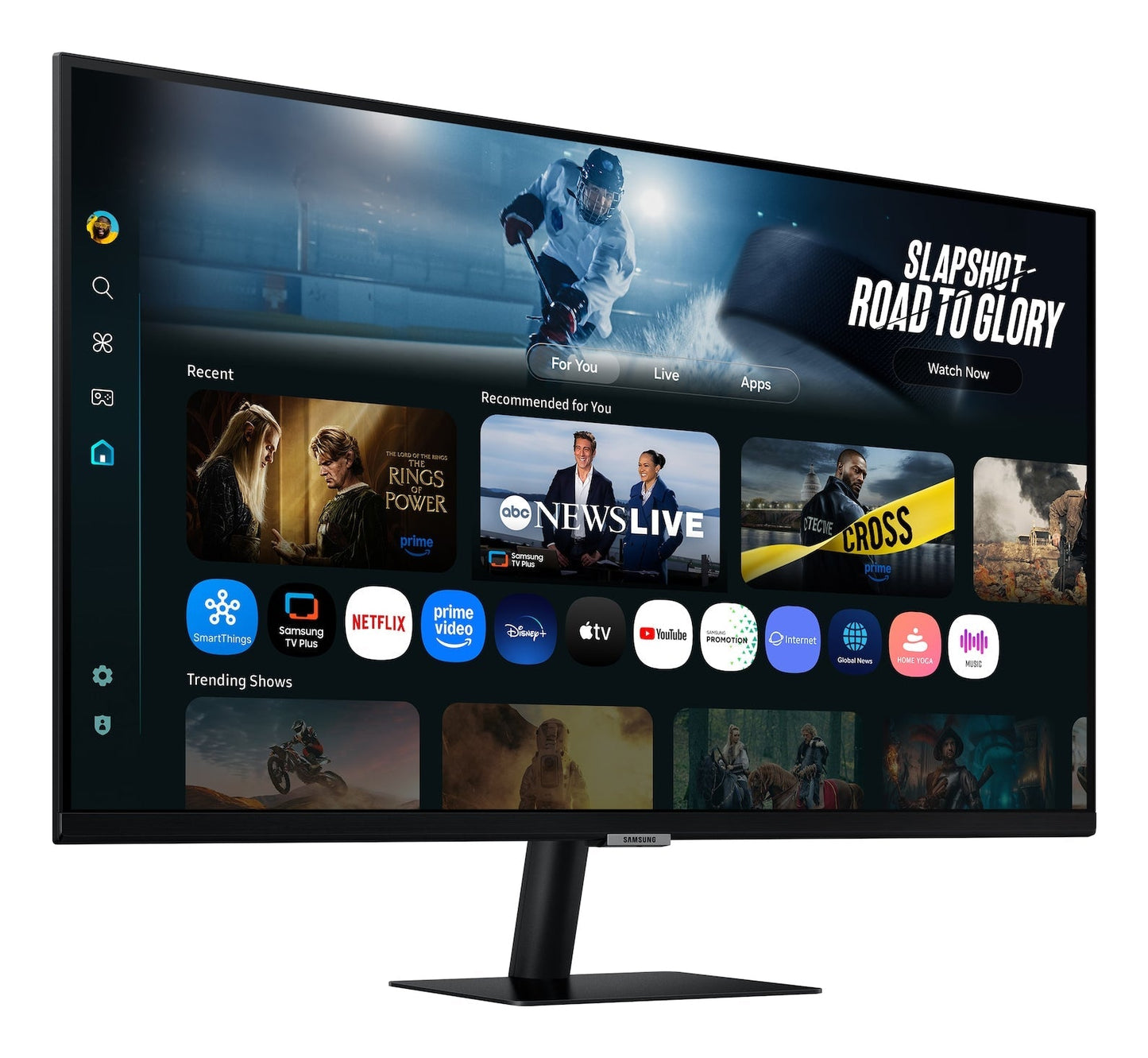 Samsung M7 M70F platta pc-skärmar 81,3 cm (32") 3840 x 2160 pixlar 4K Ultra HD LCD Svart