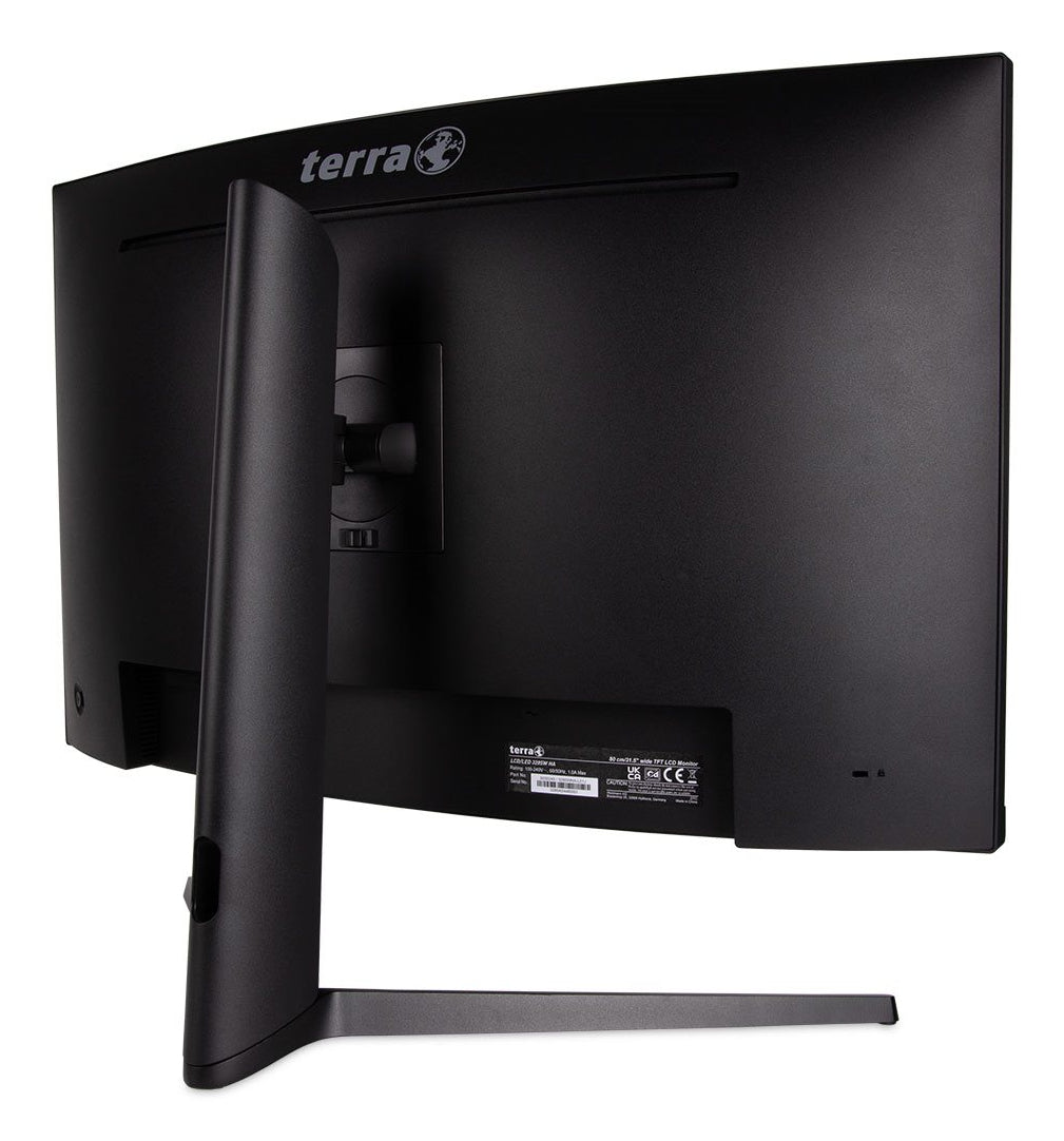 TERRA 3285W platta pc-skärmar 80 cm (31.5") 2560 x 1440 pixlar Wide Quad HD LCD Svart