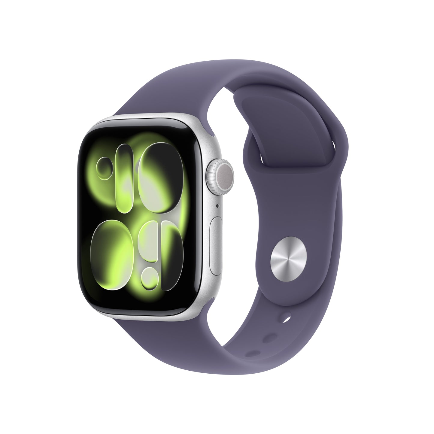 Apple Watch Series 11 42mm 5G Silver (Purple Rubber Strap S/M)