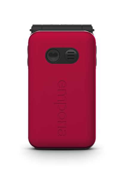 Emporia emporiaJOY-LTE 7,11 cm (2.8") 115 g Röd Seniortelefon
