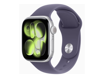 Apple Watch Series 11 42mm 5G Silver (Purple Rubber Strap S/M)