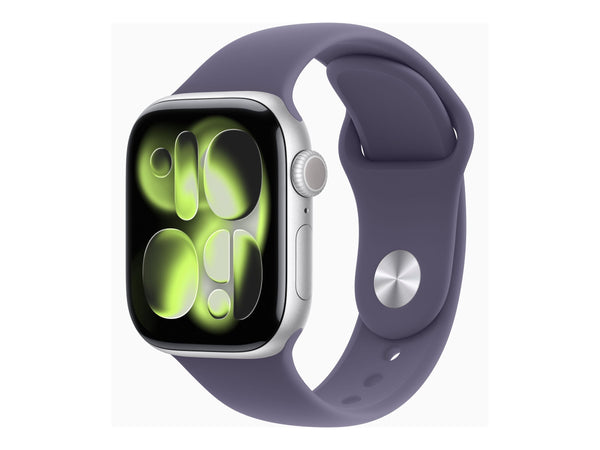 Apple Watch Series 11 42mm 5G Silver (Purple Rubber Strap S/M)