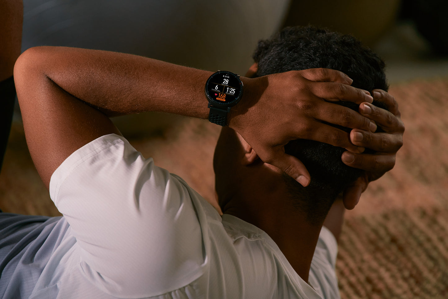 Amazfit Active Max 3,81 cm (1.5") AMOLED Digital 480 x 480 pixlar Pekskärm Svart