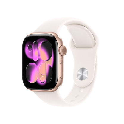 Apple Watch Series 11 42mm Rose Gold (Light Pink Rubber Strap M/L)