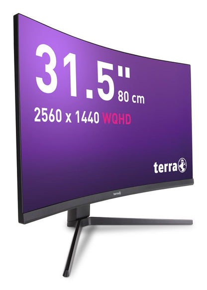 TERRA 3285W platta pc-skärmar 80 cm (31.5") 2560 x 1440 pixlar Wide Quad HD LCD Svart