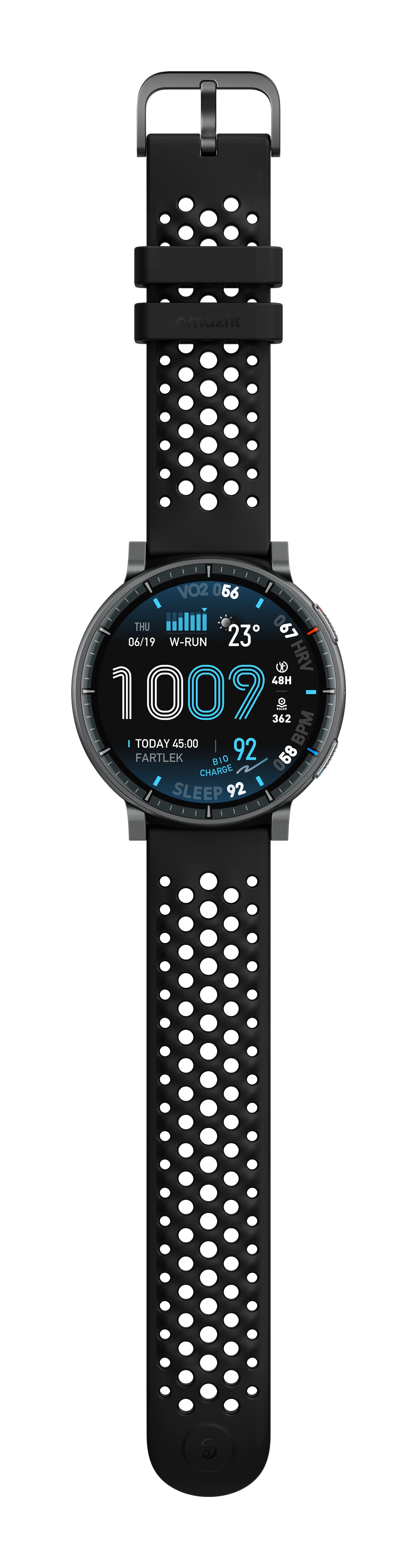 Amazfit Active Max 3,81 cm (1.5") AMOLED Digital 480 x 480 pixlar Pekskärm Svart