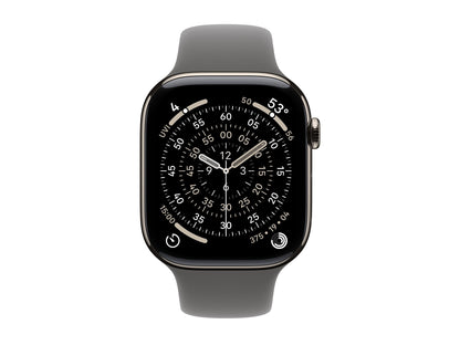 Apple Watch Series 11 46mm 5G Naturel Titanium (Grey Rubber Strap M/L)