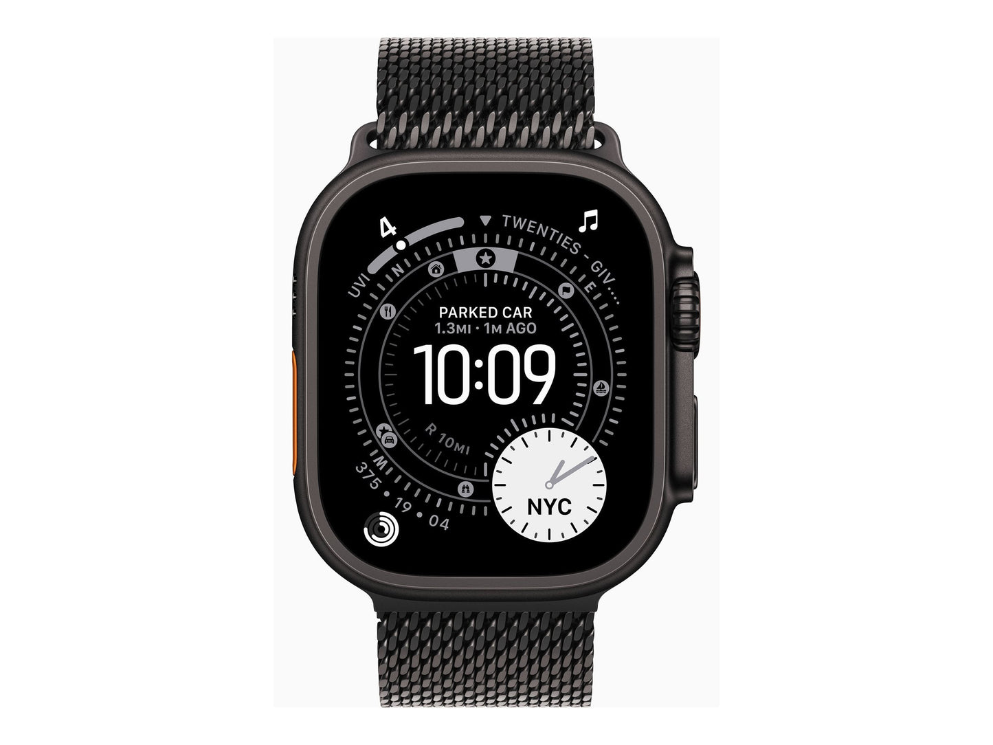 Apple Watch Ultra 3 49mm Black (Black Milanese Strap M)