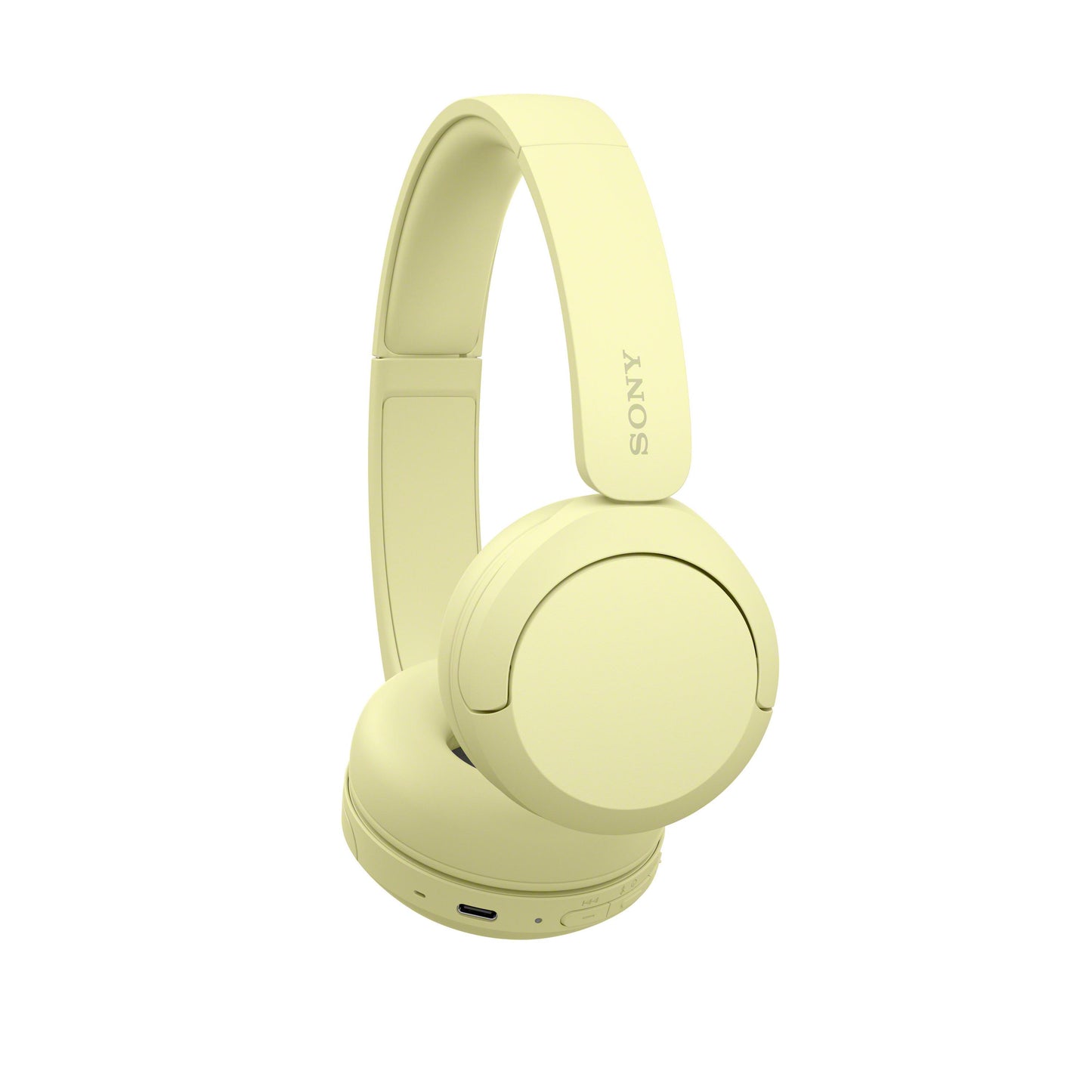 Sony WHCH520Y.CE7 hörlur och headset Trådlös Huvudband Samtal/musik USB Type-C Bluetooth Gul