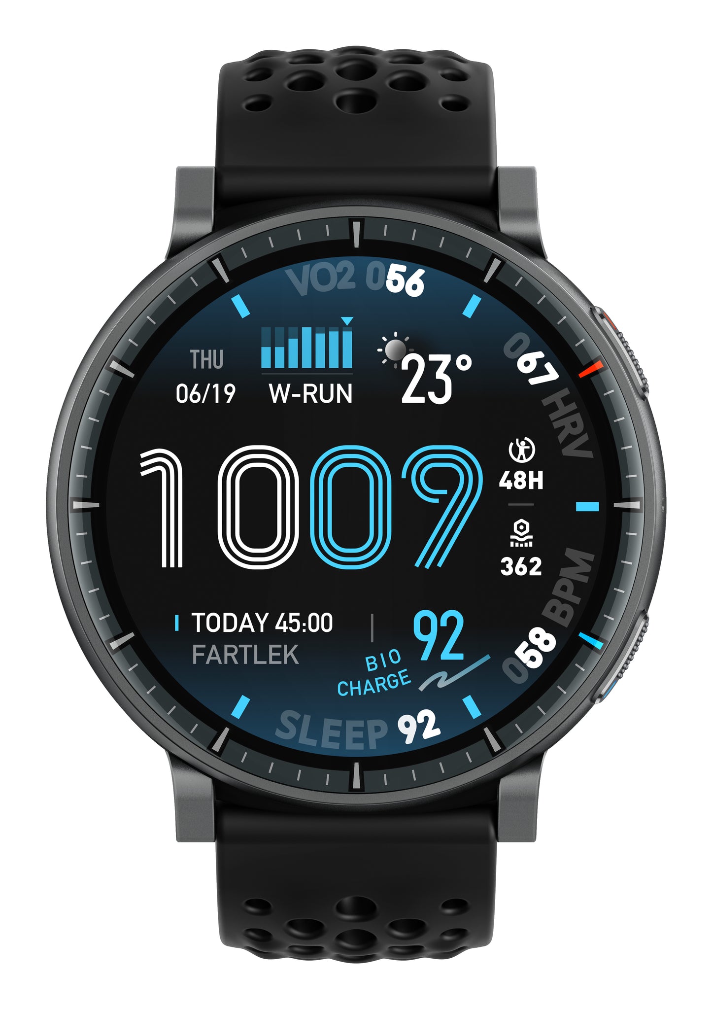 Amazfit Active Max 3,81 cm (1.5") AMOLED Digital 480 x 480 pixlar Pekskärm Svart