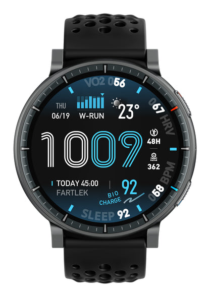 Amazfit Active Max 3,81 cm (1.5") AMOLED Digital 480 x 480 pixlar Pekskärm Svart