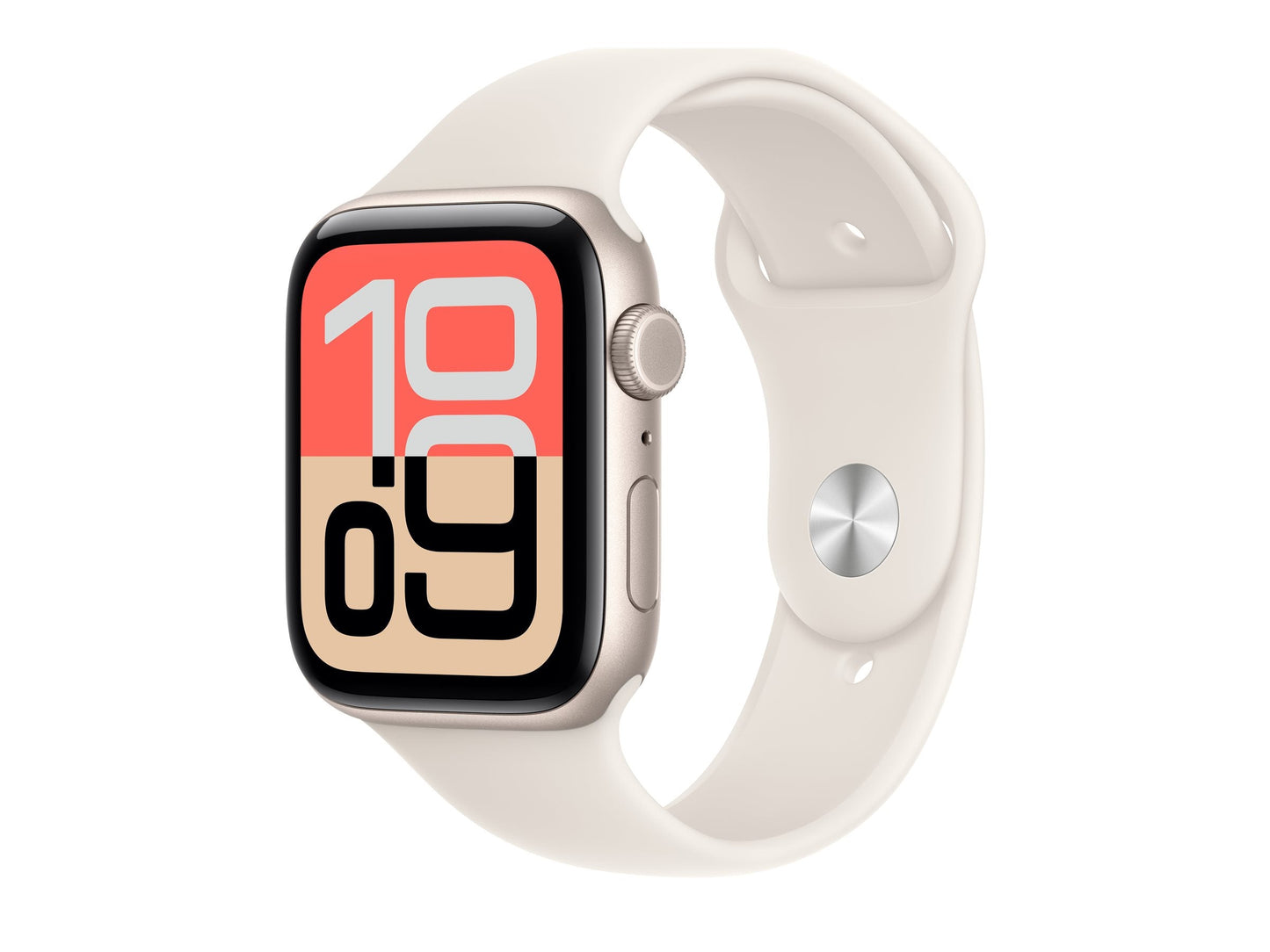 Apple Watch SE 3 44mm 5G Gold (Beige Rubber Strap M/L)