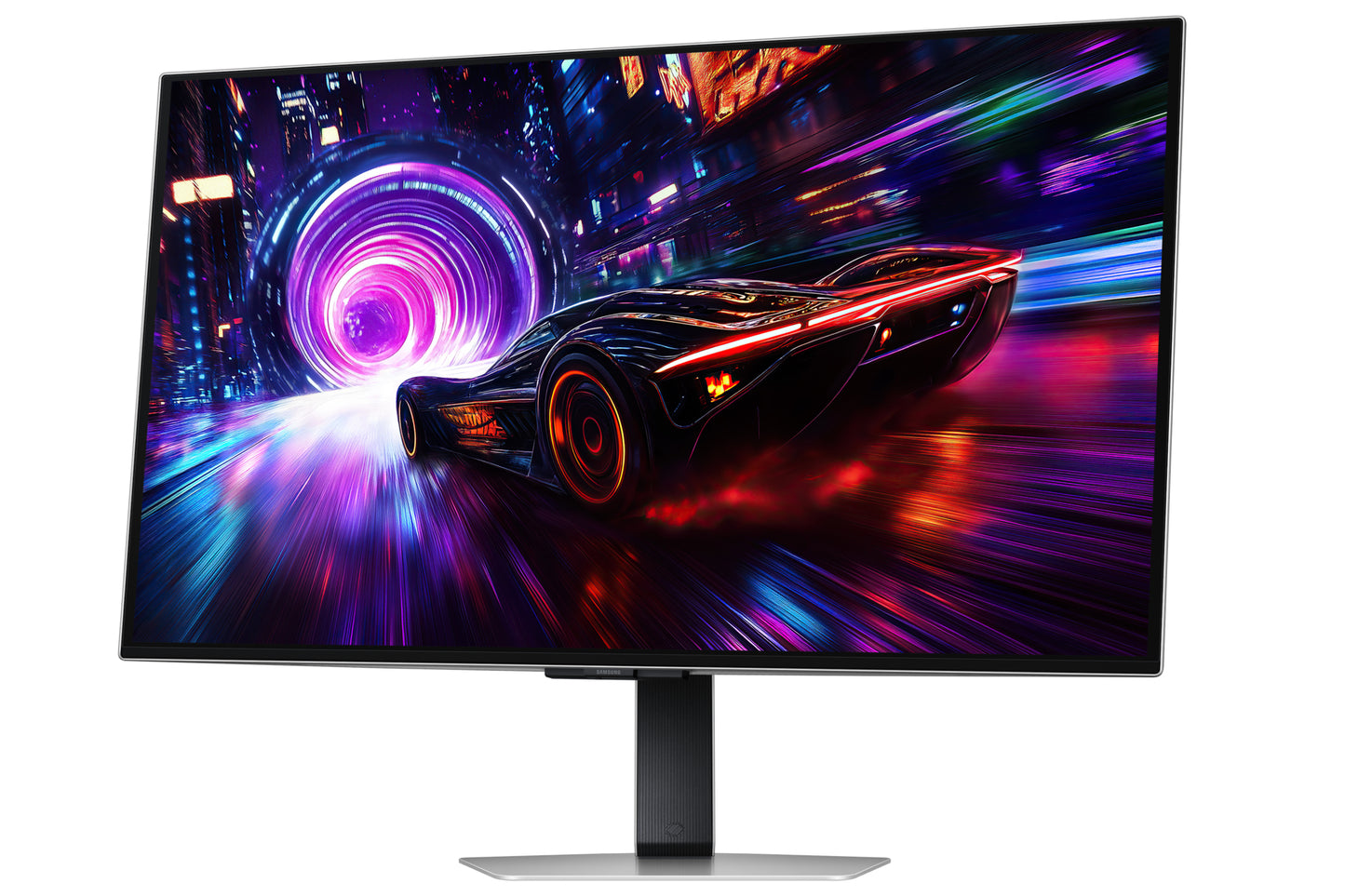 Samsung S32FG814SU platta pc-skärmar 81,3 cm (32") 3840 x 2160 pixlar 4K Ultra HD OLED Silver