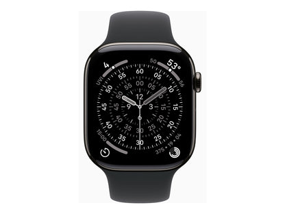 Apple Watch Series 11 46mm 5G Slate Titanium (Black Rubber Strap S/M)