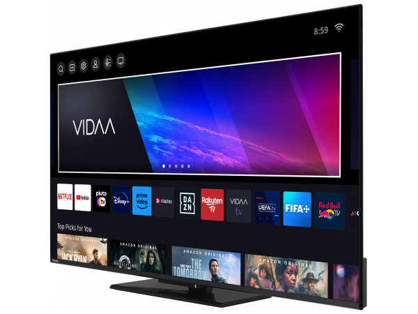 Toshiba 65QV3463DG TV-apparat 165,1 cm (65") 4K Ultra HD Smart-TV Wi-Fi Svart 250 cd/m²